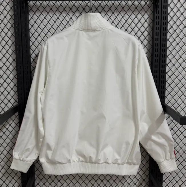AC Milan retro windbreaker jacket white