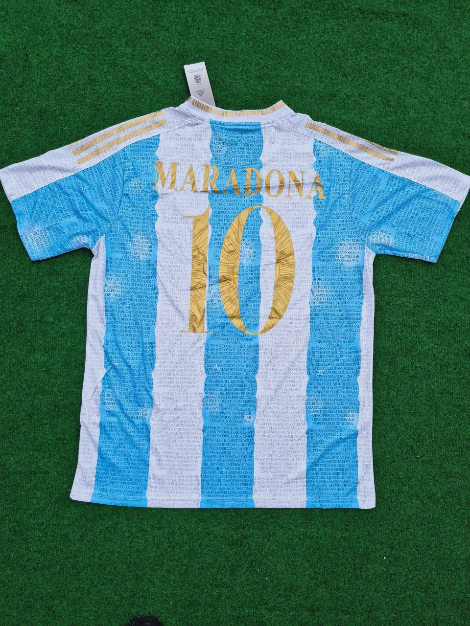 Diego Maradona Argentina Anniversary Commemorative Jersey